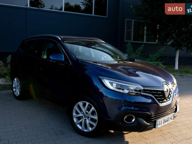 Синий Рено Kadjar, объемом двигателя 1.46 л и пробегом 86 тыс. км за 18600 $, фото 1 на Automoto.ua