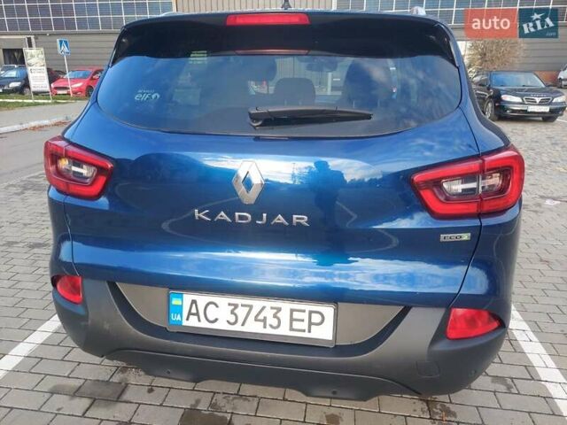 Синий Рено Kadjar, объемом двигателя 1.46 л и пробегом 188 тыс. км за 16500 $, фото 1 на Automoto.ua