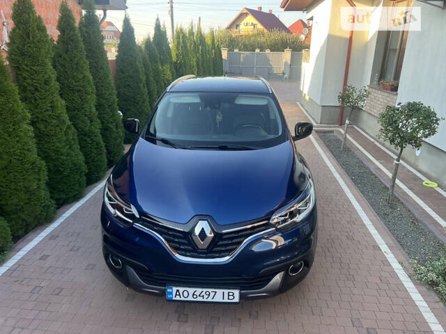 Синий Рено Kadjar, объемом двигателя 1.2 л и пробегом 105 тыс. км за 14990 $, фото 1 на Automoto.ua