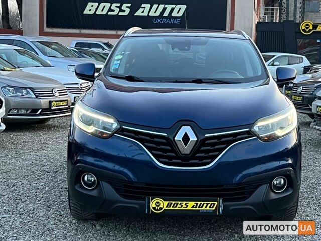 Синий Рено Kadjar, объемом двигателя 1.5 л и пробегом 197 тыс. км за 16700 $, фото 1 на Automoto.ua