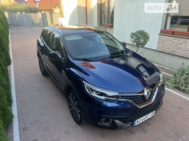 Синий Рено Kadjar, объемом двигателя 1.2 л и пробегом 105 тыс. км за 14990 $, фото 2 на Automoto.ua