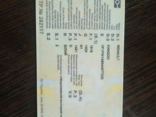 Белый Рено Кенгу Экспресс, объемом двигателя 1.5 л и пробегом 215 тыс. км за 1700 $, фото 9 на Automoto.ua