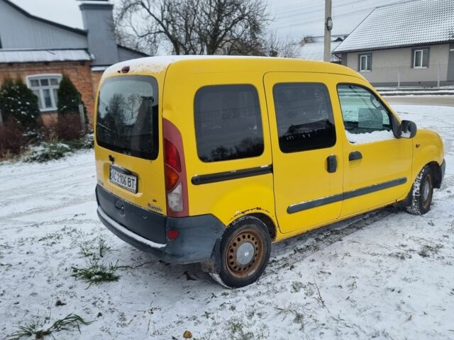 Желтый Рено Кенгу Экспресс, объемом двигателя 1.9 л и пробегом 330 тыс. км за 2000 $, фото 2 на Automoto.ua