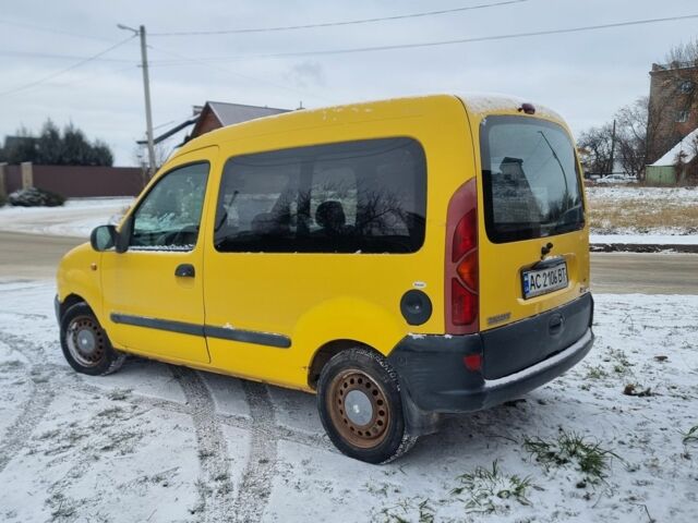 Желтый Рено Кенгу Экспресс, объемом двигателя 1.9 л и пробегом 330 тыс. км за 2000 $, фото 3 на Automoto.ua
