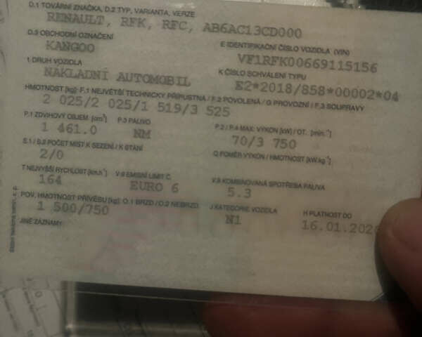 Рено Кєнгу 2022 у Калуше на Automoto.ua Білий Рено Кєнгу, об'ємом двигуна 1.5 л та пробігом 191 тис. км за 9850 $, фото 10 на Automoto.ua