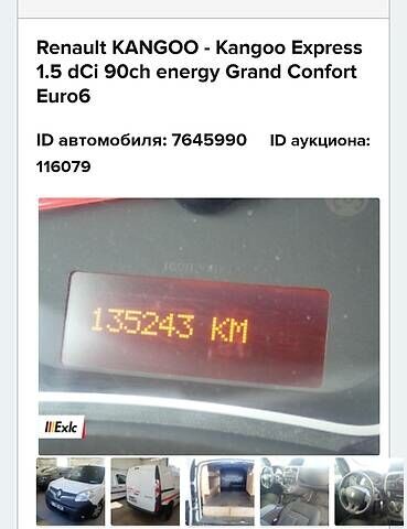 Белый Рено Кенгу, объемом двигателя 1.5 л и пробегом 315 тыс. км за 7500 $, фото 15 на Automoto.ua