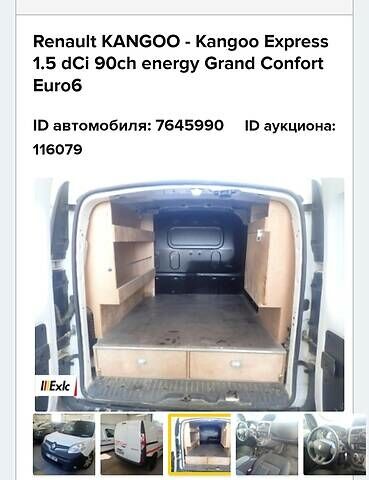 Белый Рено Кенгу, объемом двигателя 1.5 л и пробегом 315 тыс. км за 7500 $, фото 17 на Automoto.ua