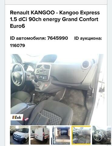 Белый Рено Кенгу, объемом двигателя 1.5 л и пробегом 315 тыс. км за 7500 $, фото 16 на Automoto.ua