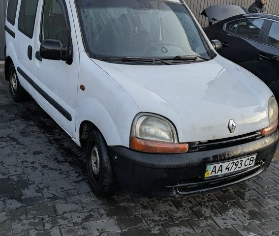 Белый Рено Кенгу, объемом двигателя 1.9 л и пробегом 290 тыс. км за 1499 $, фото 2 на Automoto.ua