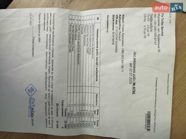 Белый Рено Кенгу, объемом двигателя 1.5 л и пробегом 392 тыс. км за 2900 $, фото 9 на Automoto.ua