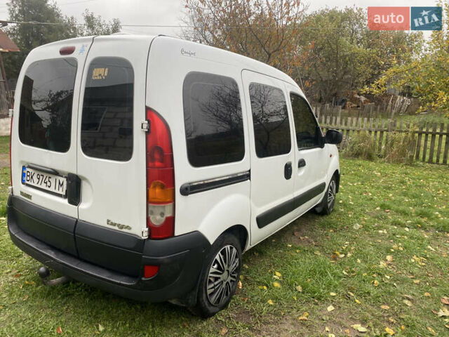 Рено Кєнгу 2005 у Олевске на Automoto.ua Білий Рено Кєнгу, об'ємом двигуна 1.5 л та пробігом 304 тис. км за 3300 $, фото 7 на Automoto.ua