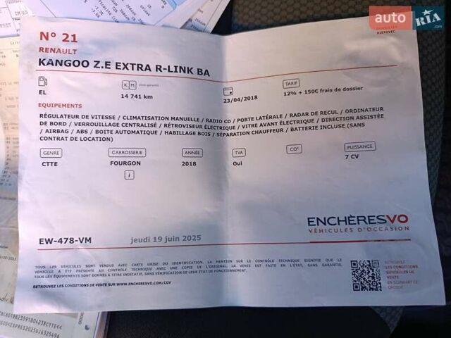 Білий Рено Кєнгу, об'ємом двигуна 0 л та пробігом 15 тис. км за 10200 $, фото 88 на Automoto.ua