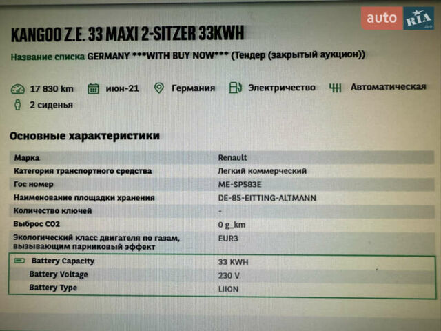 Белый Рено Кенгу, объемом двигателя 0 л и пробегом 17 тыс. км за 14200 $, фото 41 на Automoto.ua
