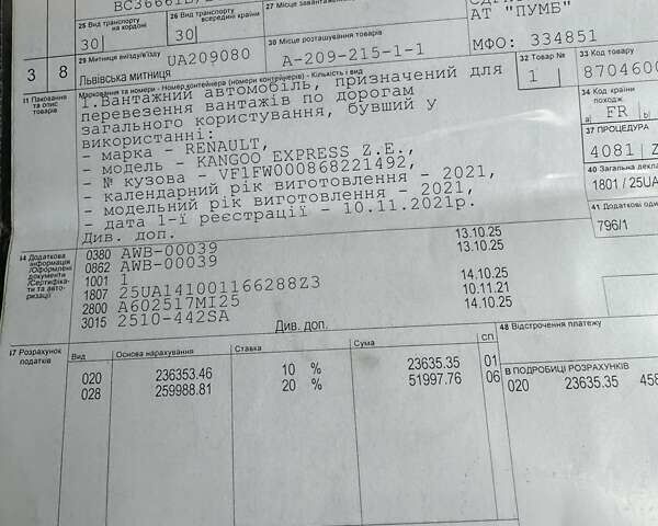 Белый Рено Кенгу, объемом двигателя 0 л и пробегом 54 тыс. км за 12500 $, фото 49 на Automoto.ua