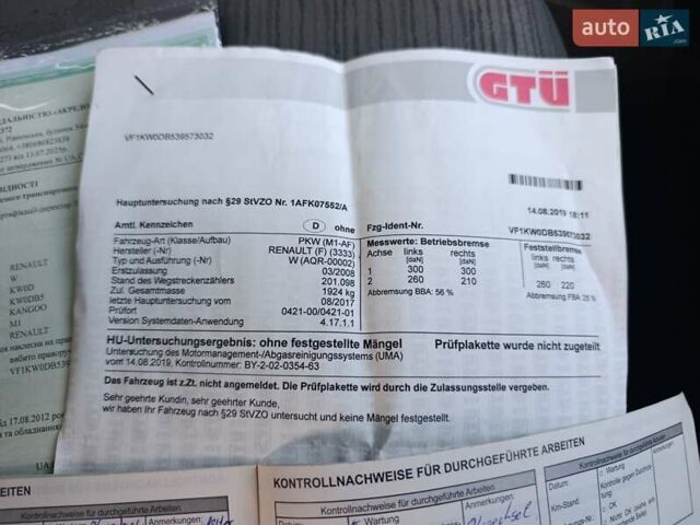 Чорний Рено Кєнгу, об'ємом двигуна 1.6 л та пробігом 245 тис. км за 7500 $, фото 46 на Automoto.ua