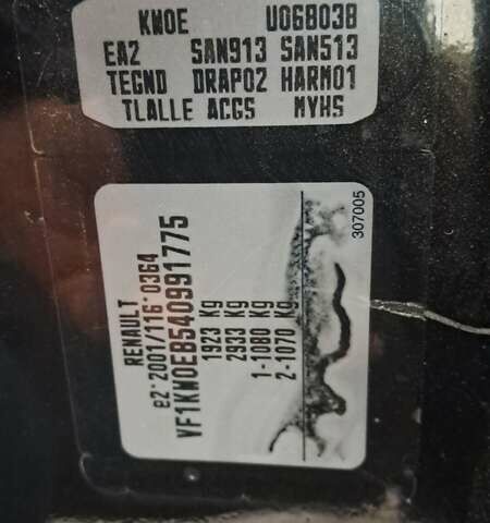 Чорний Рено Кєнгу, об'ємом двигуна 1.6 л та пробігом 205 тис. км за 7350 $, фото 15 на Automoto.ua