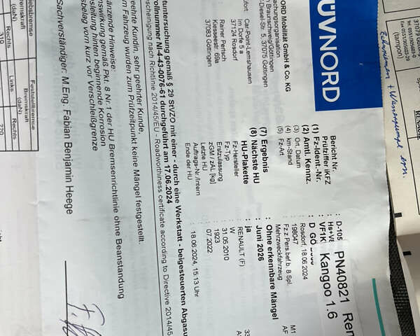 Черный Рено Кенгу, объемом двигателя 1.6 л и пробегом 202 тыс. км за 7800 $, фото 88 на Automoto.ua