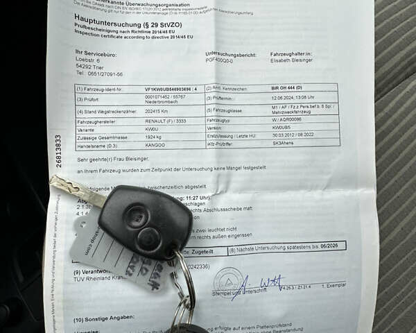 Чорний Рено Кєнгу, об'ємом двигуна 1.6 л та пробігом 212 тис. км за 8599 $, фото 13 на Automoto.ua