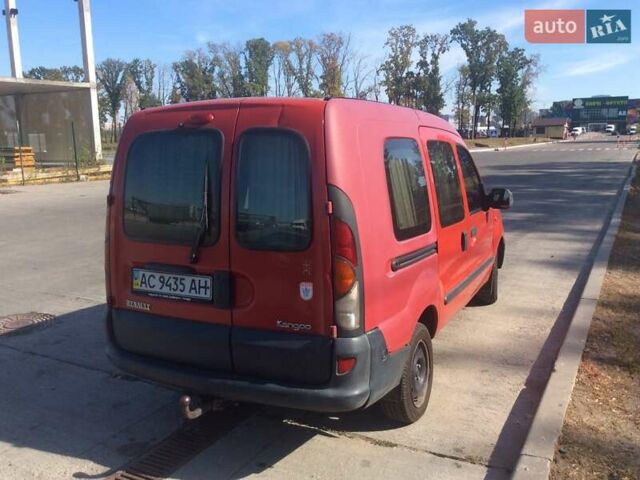 Красный Рено Кенгу, объемом двигателя 1.9 л и пробегом 298 тыс. км за 4328 $, фото 4 на Automoto.ua