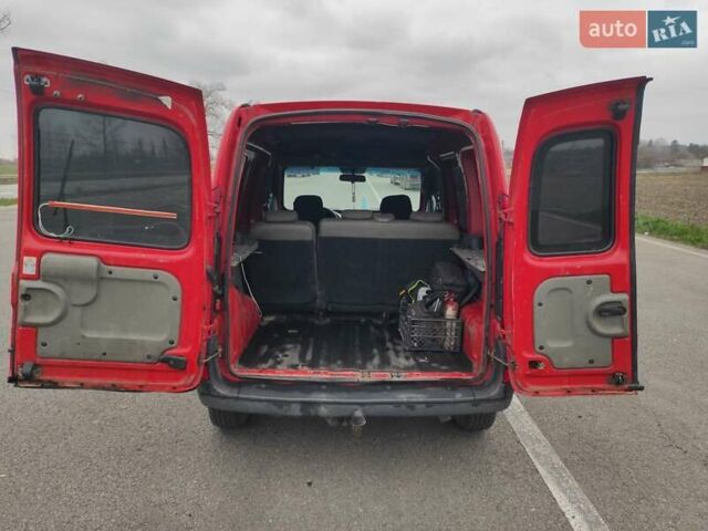 Красный Рено Кенгу, объемом двигателя 1.46 л и пробегом 408 тыс. км за 2600 $, фото 6 на Automoto.ua