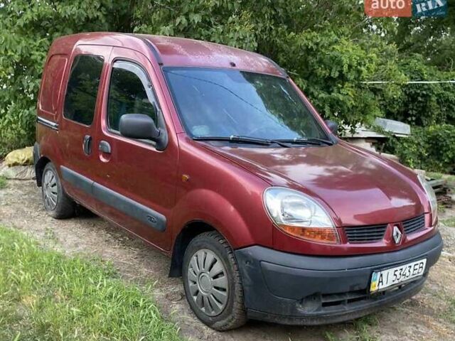 Красный Рено Кенгу, объемом двигателя 1.46 л и пробегом 342 тыс. км за 3200 $, фото 1 на Automoto.ua