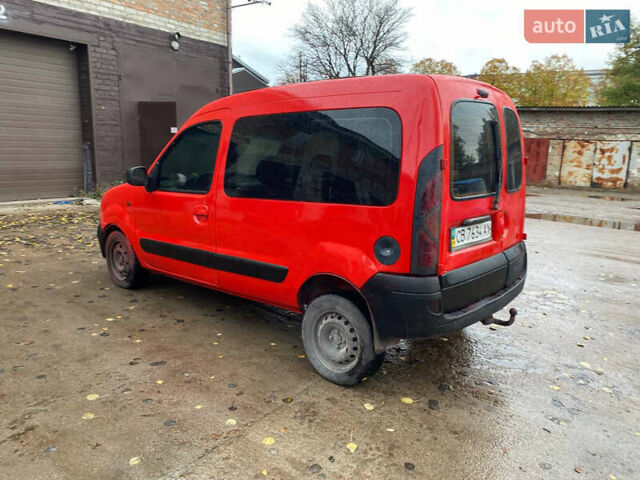 Красный Рено Кенгу, объемом двигателя 1.46 л и пробегом 410 тыс. км за 2300 $, фото 3 на Automoto.ua