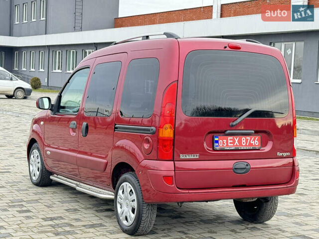 Красный Рено Кенгу, объемом двигателя 1.6 л и пробегом 205 тыс. км за 5750 $, фото 9 на Automoto.ua