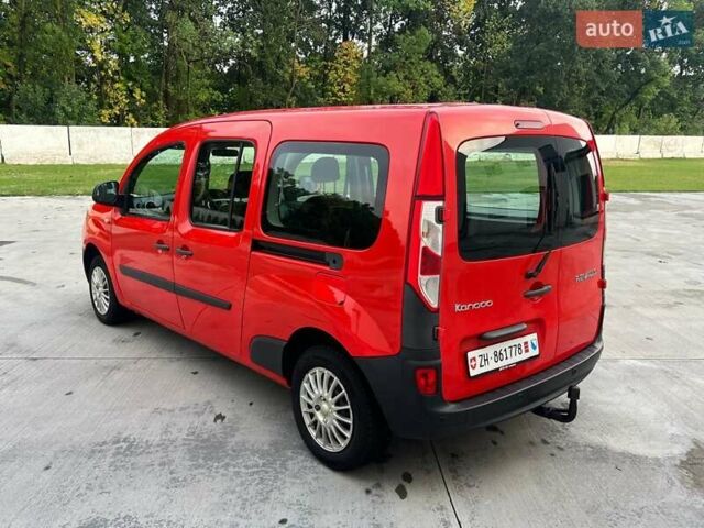 Красный Рено Кенгу, объемом двигателя 1.5 л и пробегом 205 тыс. км за 12250 $, фото 5 на Automoto.ua