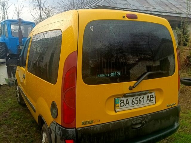 Желтый Рено Кенгу, объемом двигателя 19 л и пробегом 144 тыс. км за 2200 $, фото 1 на Automoto.ua