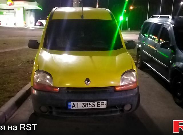 Желтый Рено Кенгу, объемом двигателя 1.9 л и пробегом 330 тыс. км за 1600 $, фото 1 на Automoto.ua