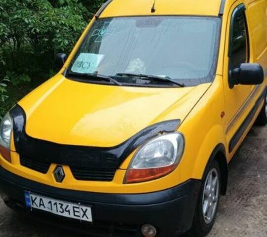 Желтый Рено Кенгу, объемом двигателя 1.5 л и пробегом 320 тыс. км за 2800 $, фото 1 на Automoto.ua