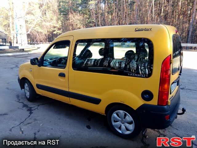 Желтый Рено Кенгу, объемом двигателя 1.5 л и пробегом 228 тыс. км за 5100 $, фото 11 на Automoto.ua