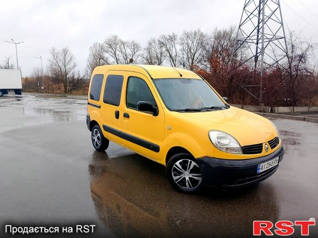 Желтый Рено Кенгу, объемом двигателя 1.5 л и пробегом 225 тыс. км за 3800 $, фото 1 на Automoto.ua