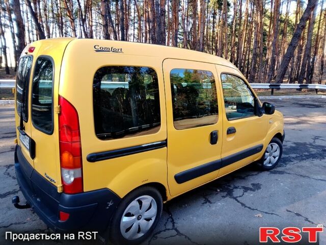 Желтый Рено Кенгу, объемом двигателя 1.5 л и пробегом 228 тыс. км за 5100 $, фото 6 на Automoto.ua