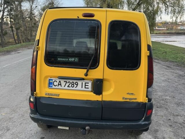 Желтый Рено Кенгу, объемом двигателя 1.9 л и пробегом 252 тыс. км за 2600 $, фото 4 на Automoto.ua