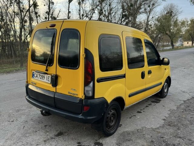 Желтый Рено Кенгу, объемом двигателя 1.9 л и пробегом 252 тыс. км за 2600 $, фото 3 на Automoto.ua