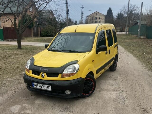 Желтый Рено Кенгу, объемом двигателя 1.5 л и пробегом 320 тыс. км за 3399 $, фото 1 на Automoto.ua