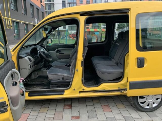 Желтый Рено Кенгу, объемом двигателя 1.5 л и пробегом 150 тыс. км за 3250 $, фото 7 на Automoto.ua