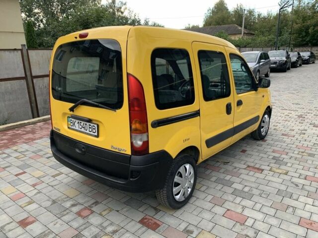 Желтый Рено Кенгу, объемом двигателя 1.5 л и пробегом 150 тыс. км за 3250 $, фото 4 на Automoto.ua