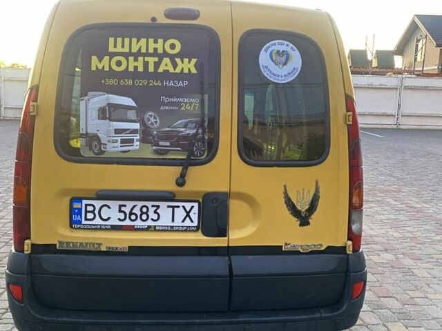 Желтый Рено Кенгу, объемом двигателя 1.5 л и пробегом 371 тыс. км за 3750 $, фото 6 на Automoto.ua