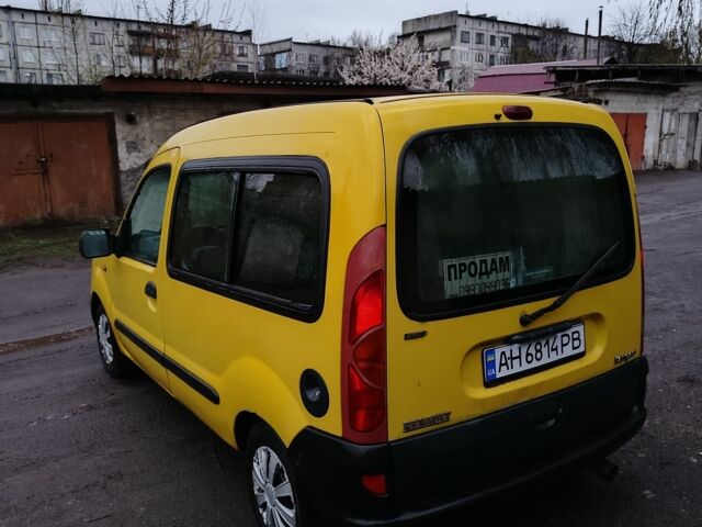 Желтый Рено Кенгу, объемом двигателя 1.9 л и пробегом 360 тыс. км за 2028 $, фото 4 на Automoto.ua