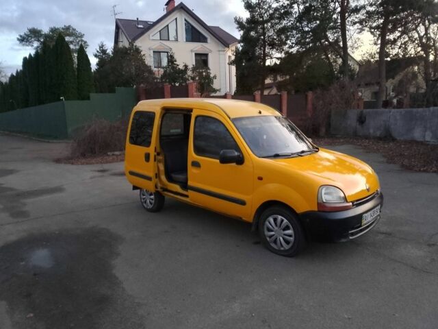 Желтый Рено Кенгу, объемом двигателя 1.9 л и пробегом 328 тыс. км за 3000 $, фото 6 на Automoto.ua