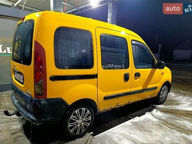 Желтый Рено Кенгу, объемом двигателя 1.9 л и пробегом 230 тыс. км за 2600 $, фото 2 на Automoto.ua