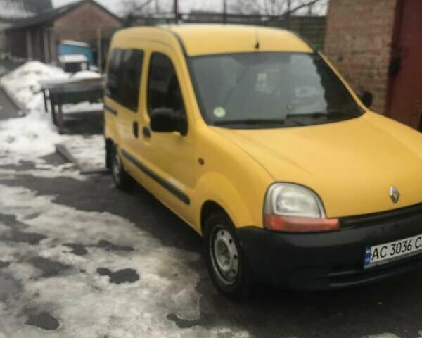 Желтый Рено Кенгу, объемом двигателя 1.9 л и пробегом 256 тыс. км за 3200 $, фото 6 на Automoto.ua