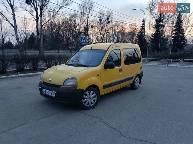 Желтый Рено Кенгу, объемом двигателя 1.9 л и пробегом 297 тыс. км за 2999 $, фото 1 на Automoto.ua