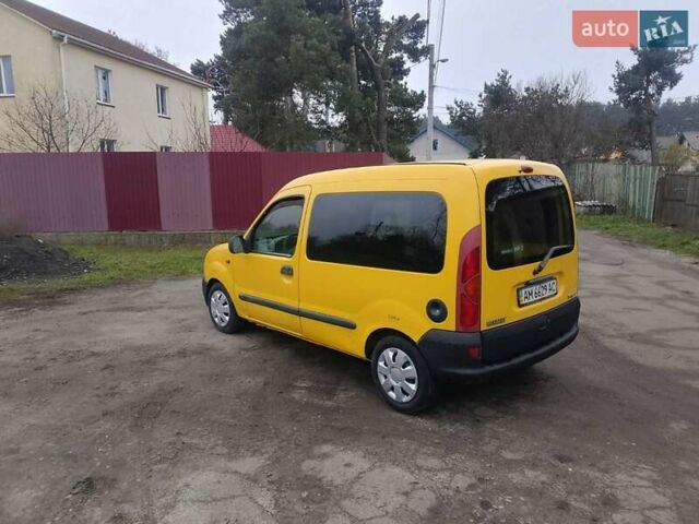 Желтый Рено Кенгу, объемом двигателя 1.9 л и пробегом 215 тыс. км за 3000 $, фото 7 на Automoto.ua