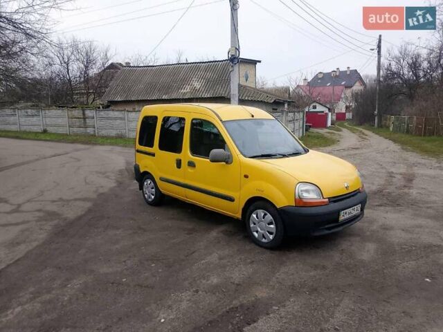 Желтый Рено Кенгу, объемом двигателя 1.9 л и пробегом 215 тыс. км за 3000 $, фото 8 на Automoto.ua