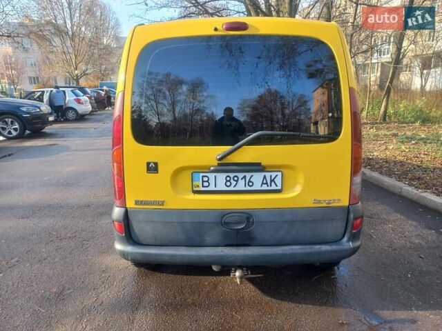 Желтый Рено Кенгу, объемом двигателя 1.9 л и пробегом 222 тыс. км за 3300 $, фото 7 на Automoto.ua
