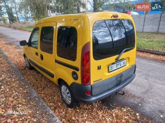 Желтый Рено Кенгу, объемом двигателя 1.9 л и пробегом 222 тыс. км за 3600 $, фото 3 на Automoto.ua