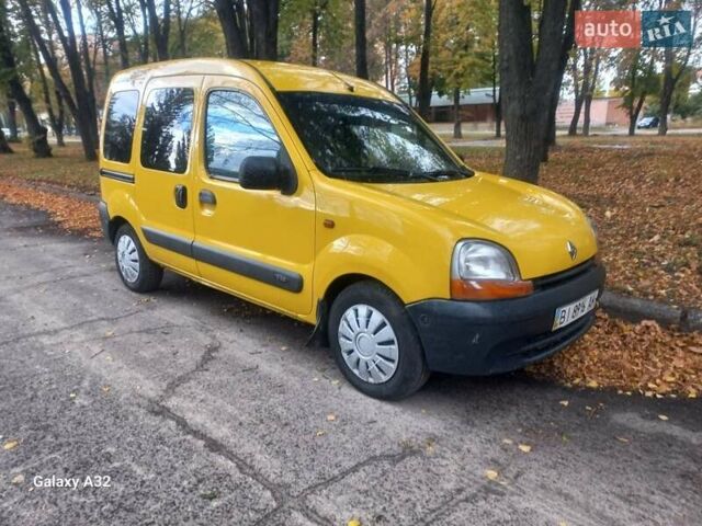 Желтый Рено Кенгу, объемом двигателя 1.9 л и пробегом 222 тыс. км за 3600 $, фото 7 на Automoto.ua